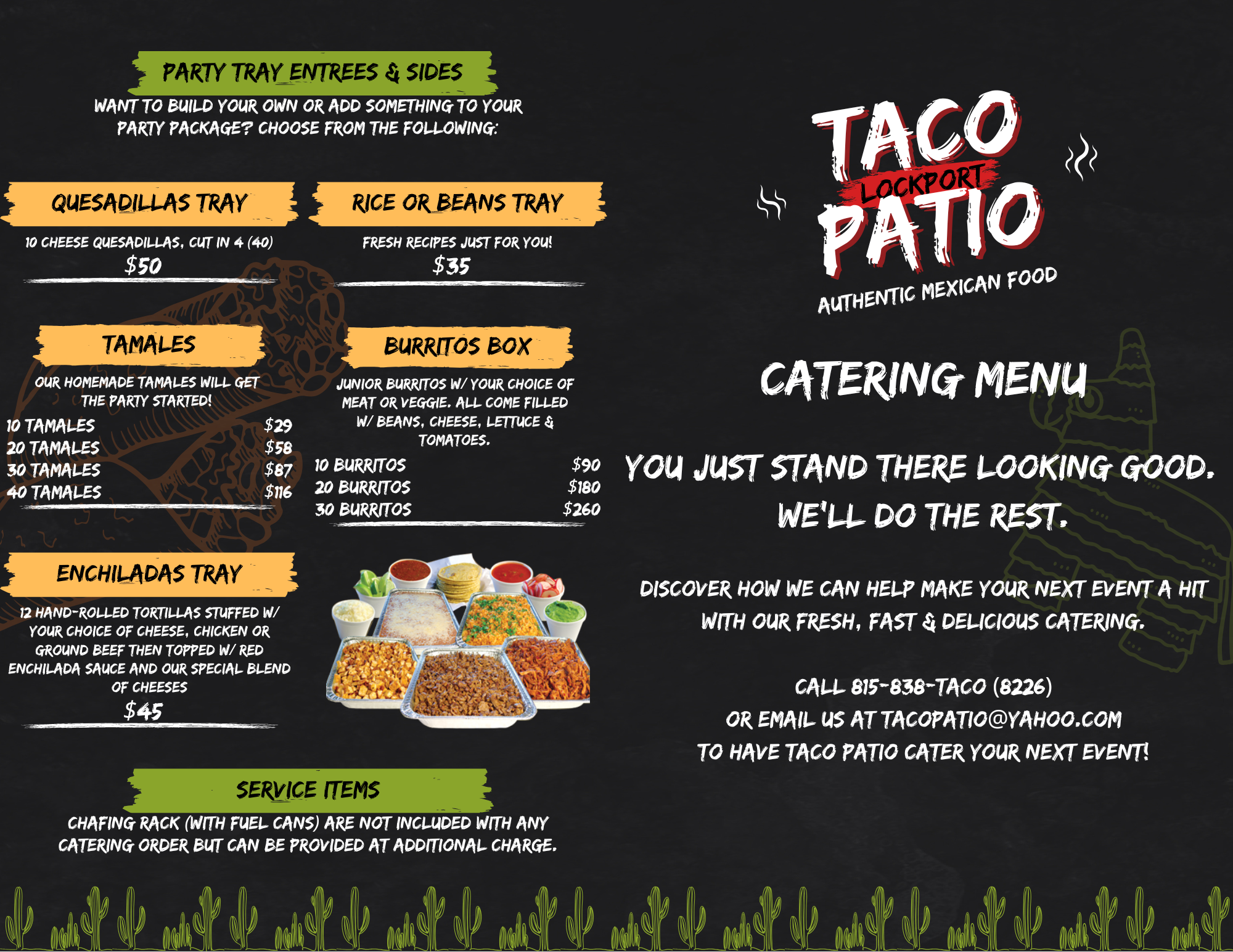 Taco Patio Catering Menu