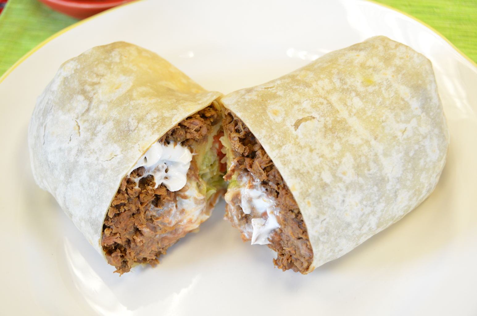 Taco Patio Menu Items Burrito